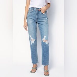 SLVRLAKE Virginia Slim Jeans in Rolling Waters Size 29 New